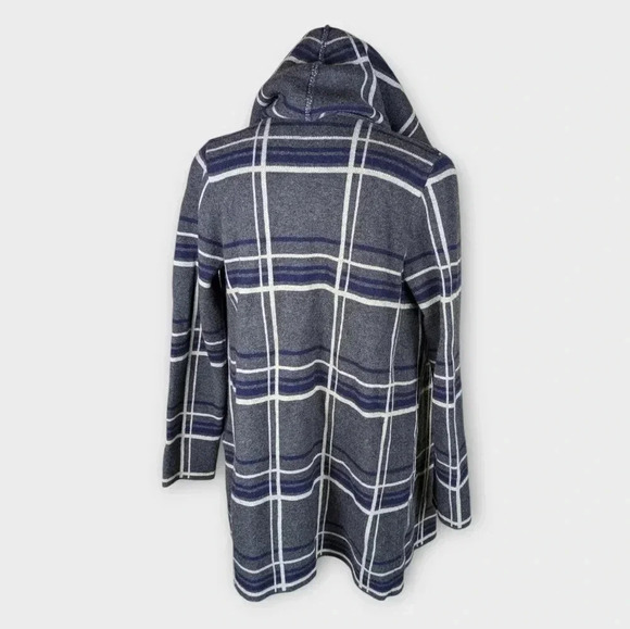 Anthropologie Field Flower Glencoe plaid wool sweater coat Size S - Picture 6 of 9